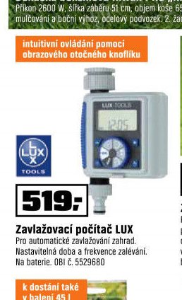 Zavlažovací počítač LUX
