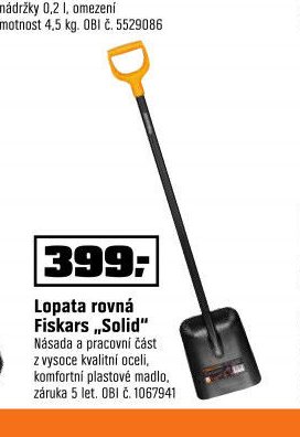 Lopata rovná Fiskars Solid