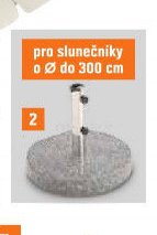 Granitový stojan na slunečník „Granada“