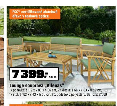 Lounge souprava „Alfenas“