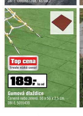Gumová dlaždice