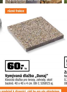 Vymývaná dlažba „Dunaj“