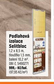 Podlahová izolace Selitbloc