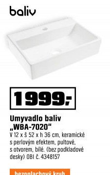 Umyvadlo baliv WBA-7020