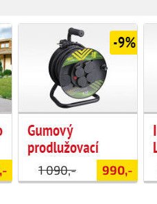 Gumový prodlužovací kabel