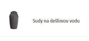 Sudy na dešťovou vodu