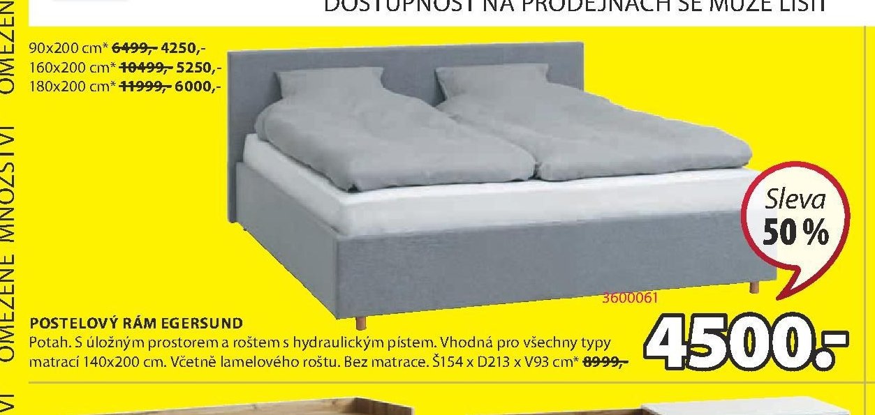 POSTELOVÝ RÁM EGERSUND