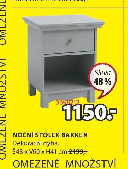 NOČNÍ STOLEK BAKKEN