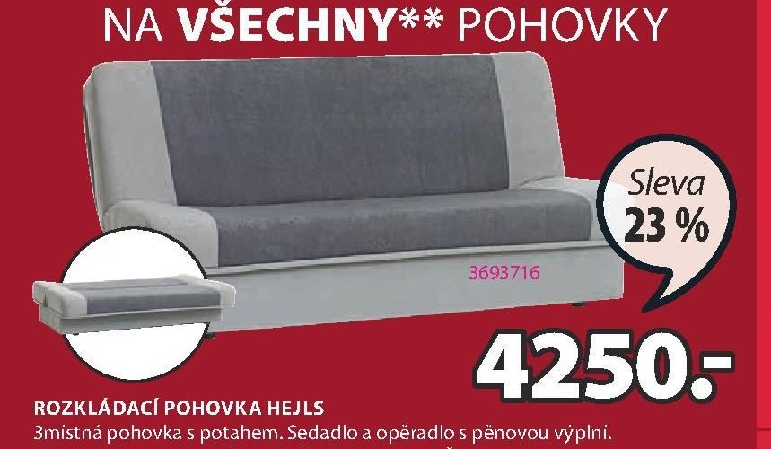 Rozkládací pohovka HEJLS