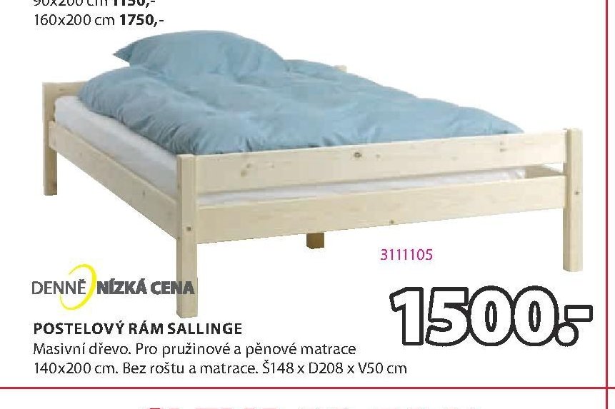 POSTELOVÝ RÁM SALLINGE
