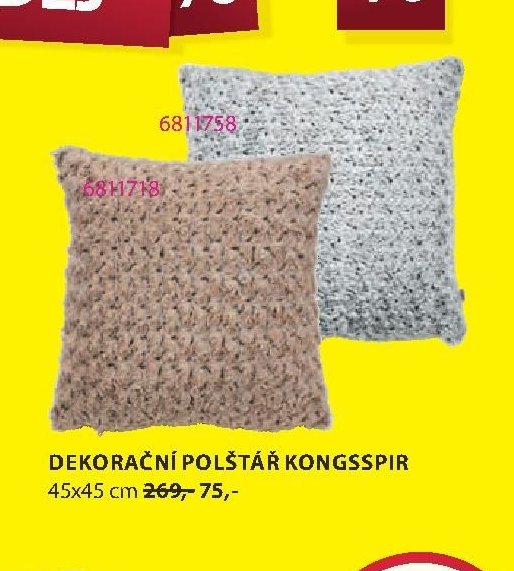 DEKORAČNÍ POLŠTÁŘ KONGSSPIR