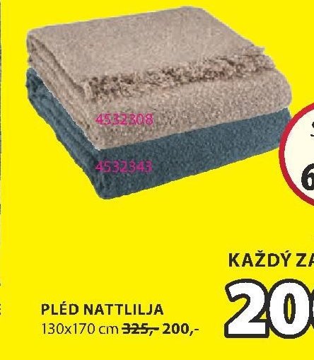 PLÉD NATTLILJA