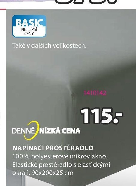 NAPÍNACÍ PROSTĚRADLO