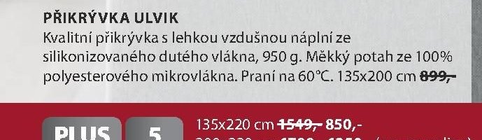 PŘIKRÝVKA ULVIK