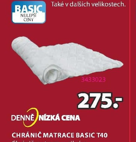 Chránič matrace BASIC T40