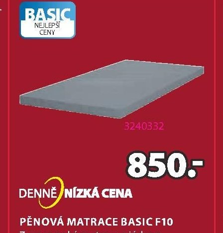 Pěnová matrace BASIC F10