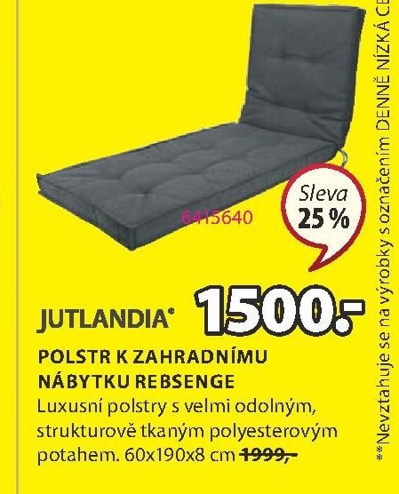 JUTLANDIA POLSTR K ZAHRADNÍMU NÁBYTKU REBSENGE