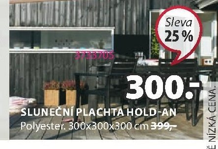 Sluneční plachta HOLD-AN
