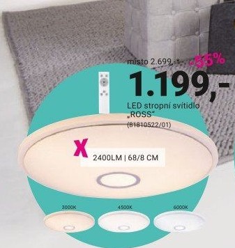 LED stropní svítidlo „ROSS“