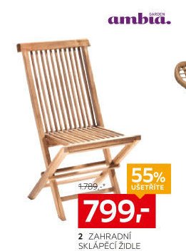 Zahradní sklápěcí židle