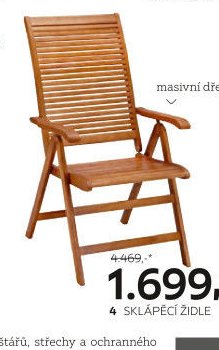 Zahradní sklápěcí židle