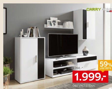 Obývací stěna (černá/bílá)