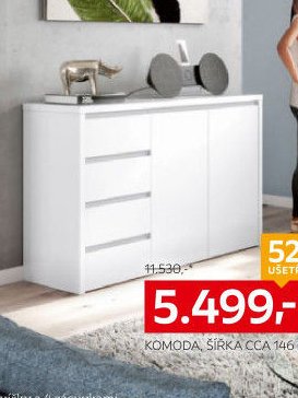 Komoda, šířka cca 146 cm
