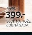 Blok na nože, 6dílná sada