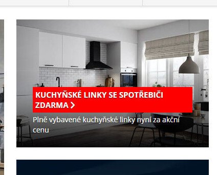 Kuchyňské linky se spotřebiči zdarma