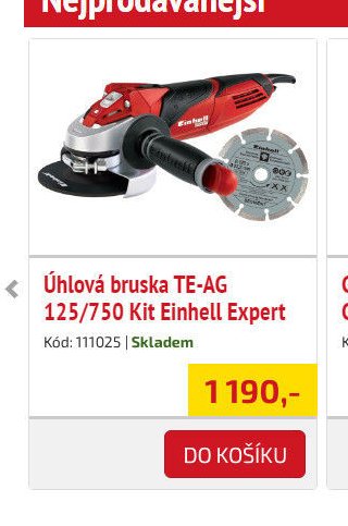 Úhlová bruska TE-AG 125/750 Kit Einhell Expert