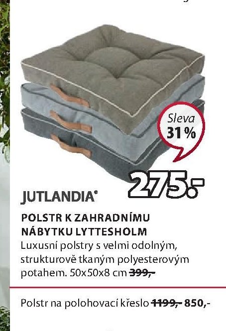 Polstr k zahradnímu nábytku LYTTESHOLM