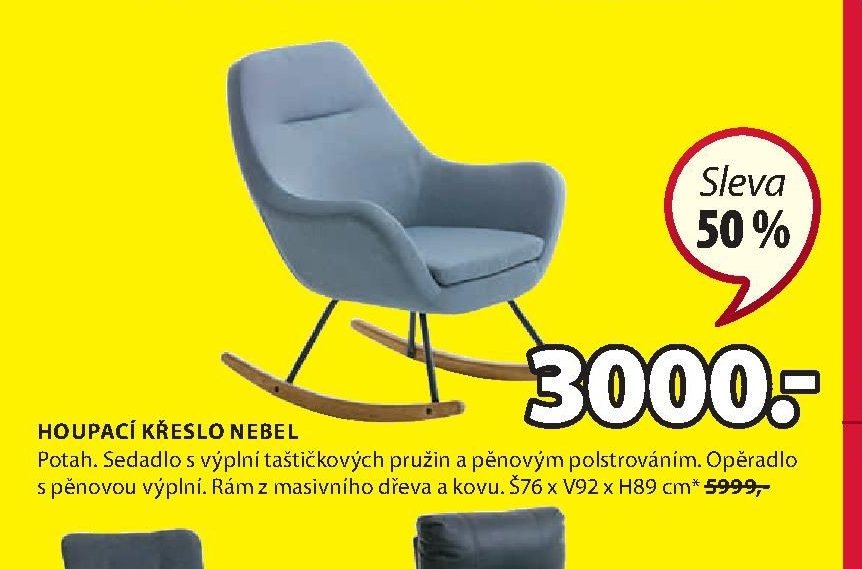 HOUPACÍ KŘESLO NEBEL