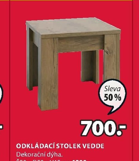 ODKLÁDACÍ STOLEK VEDDE