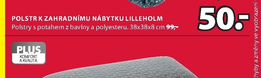 Polstr k zahradnímu nábytku LILLEHOLM