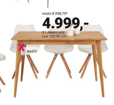 Jídelní stůl cca 120/80 cm