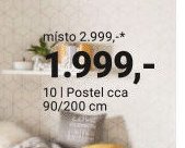 Postel cca 90/200 cm