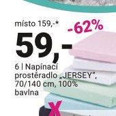 Napínací prostěradlo JERSEY