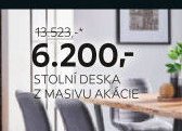 STOLNÍ DESKA Z MASIVU AKÁCIE