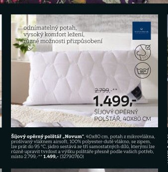 Šijový opěrný polštář „Novum“