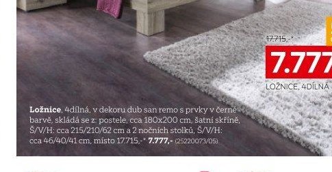 Ložnice, 4dílná