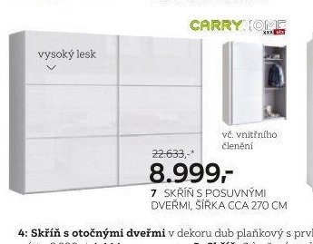 7 Skříň s posuvnými dveřmi, šířka cca 270 cm