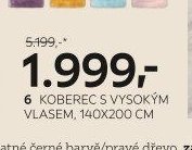 Koberec s vysokým vlasem