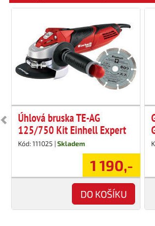 Úhlová bruska TE-AG 125/750 Kit Einhell Expert