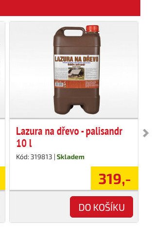 Lazura na dřevo - palisandr 10 l