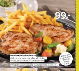 Grilovaný vepřový steak