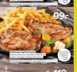 Grilovaný vepřový steak