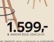 Barová židle, cena za ks