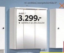 Skříňka se zrcadlem