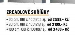 Zrcadlové skříňky