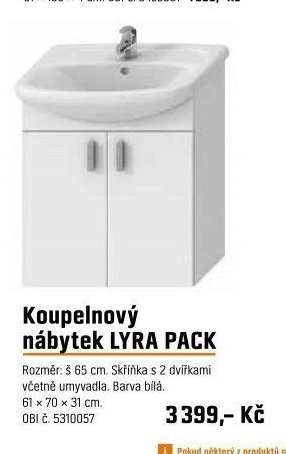 Koupelnový nábytek LYRA PACK
